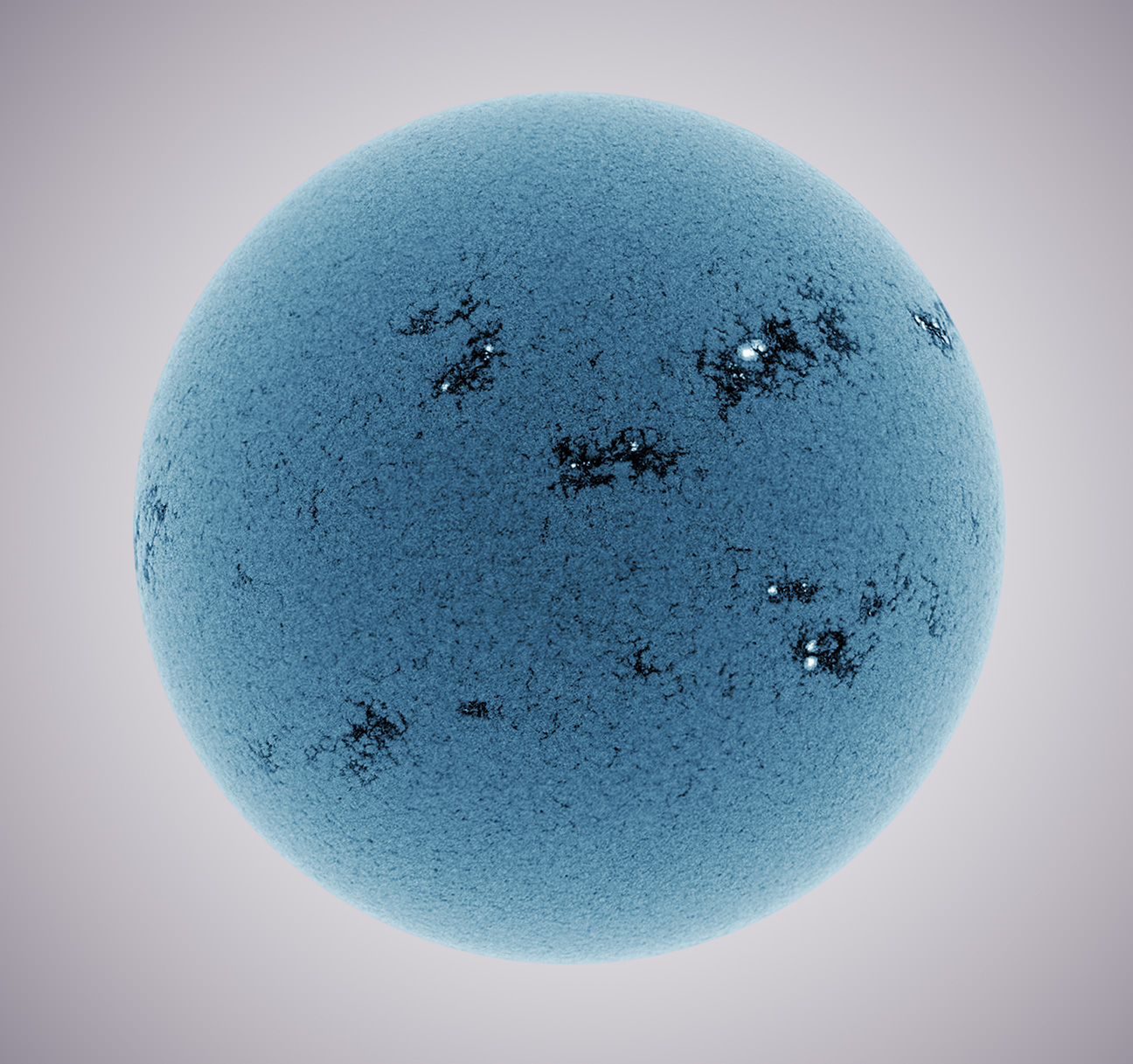 Blue Sun Bursting
