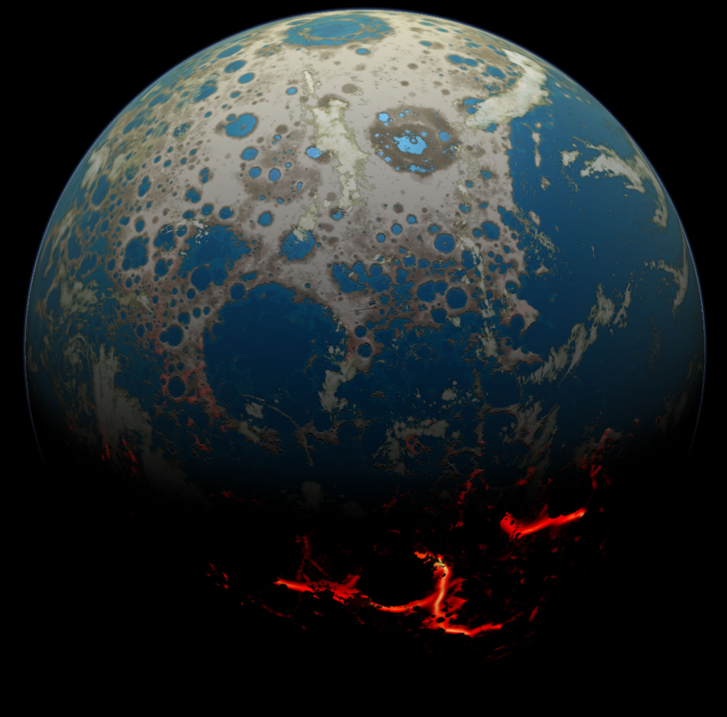 Four Billion BCE: Battered Earth