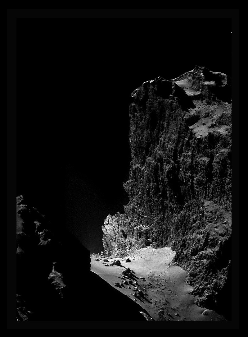 The Cliffs of Comet ChuryumovGerasimenko