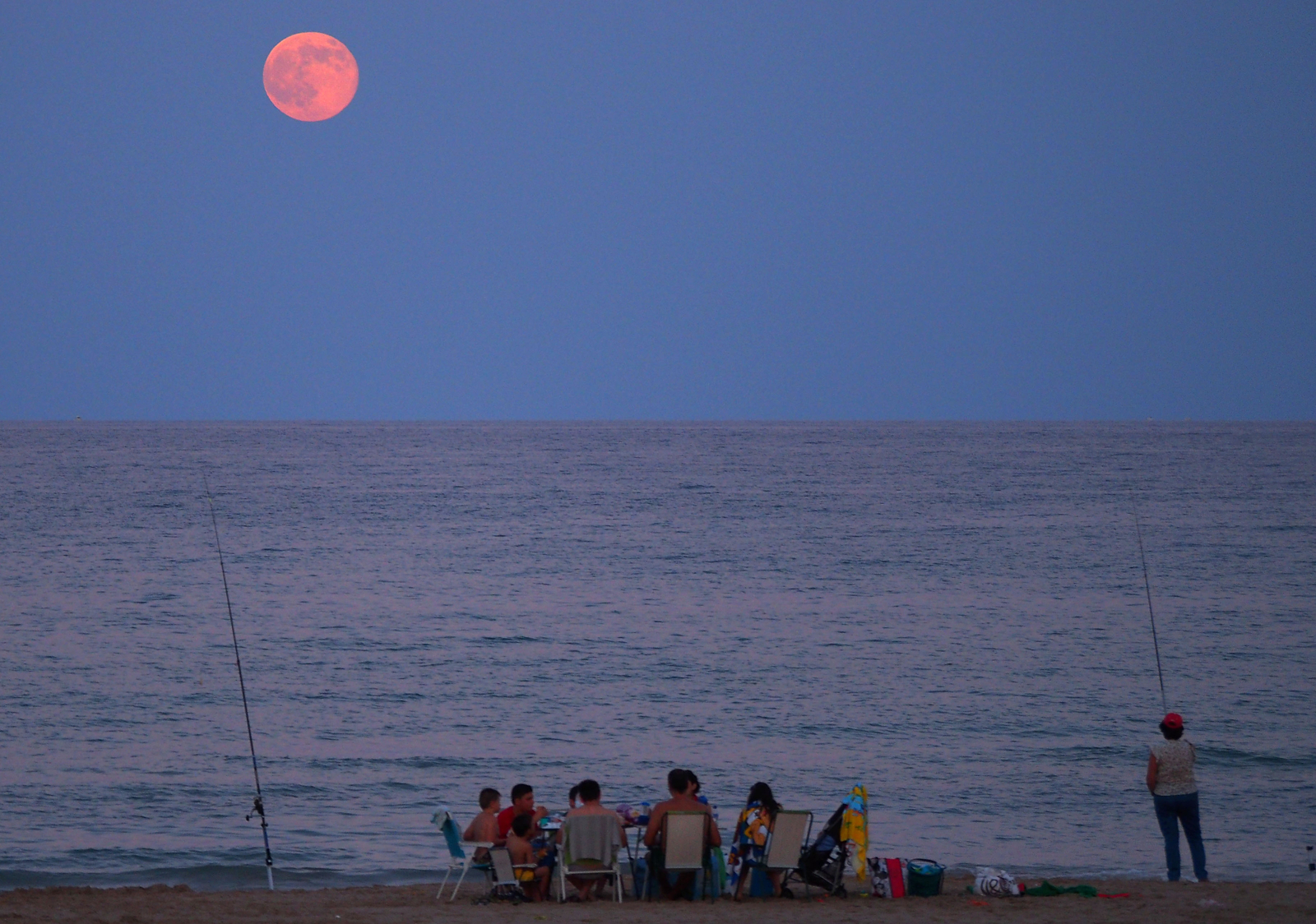 Alicante Beach Moonrise