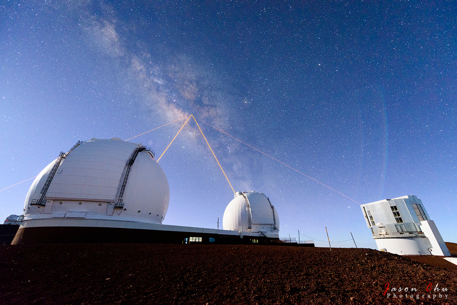 Four Lasers over Mauna Kea