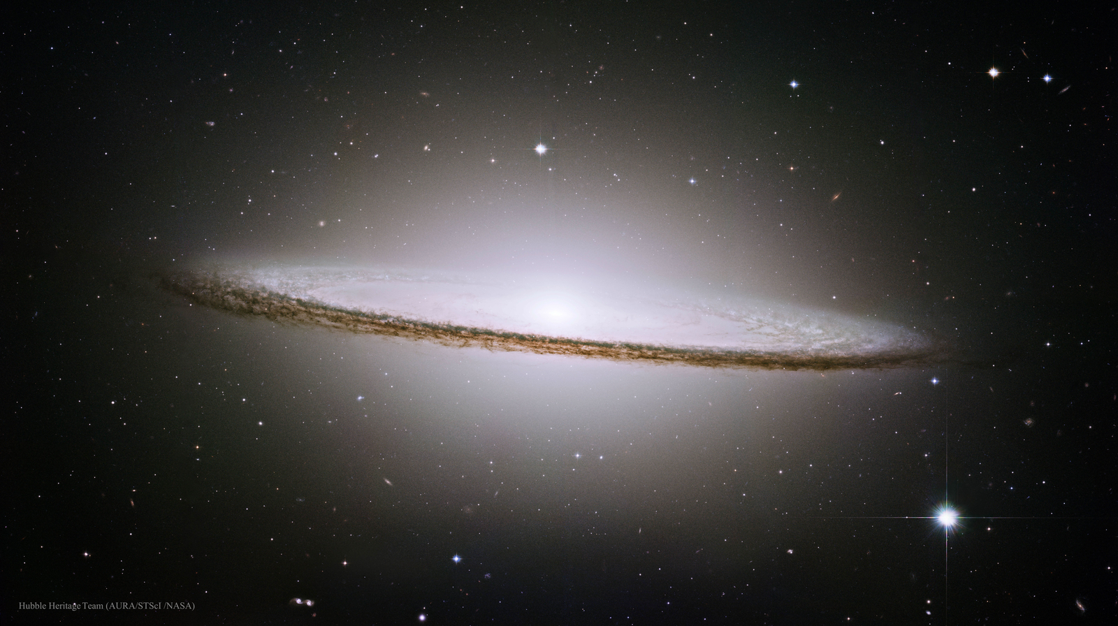 The Sombrero Galaxy from Hubble