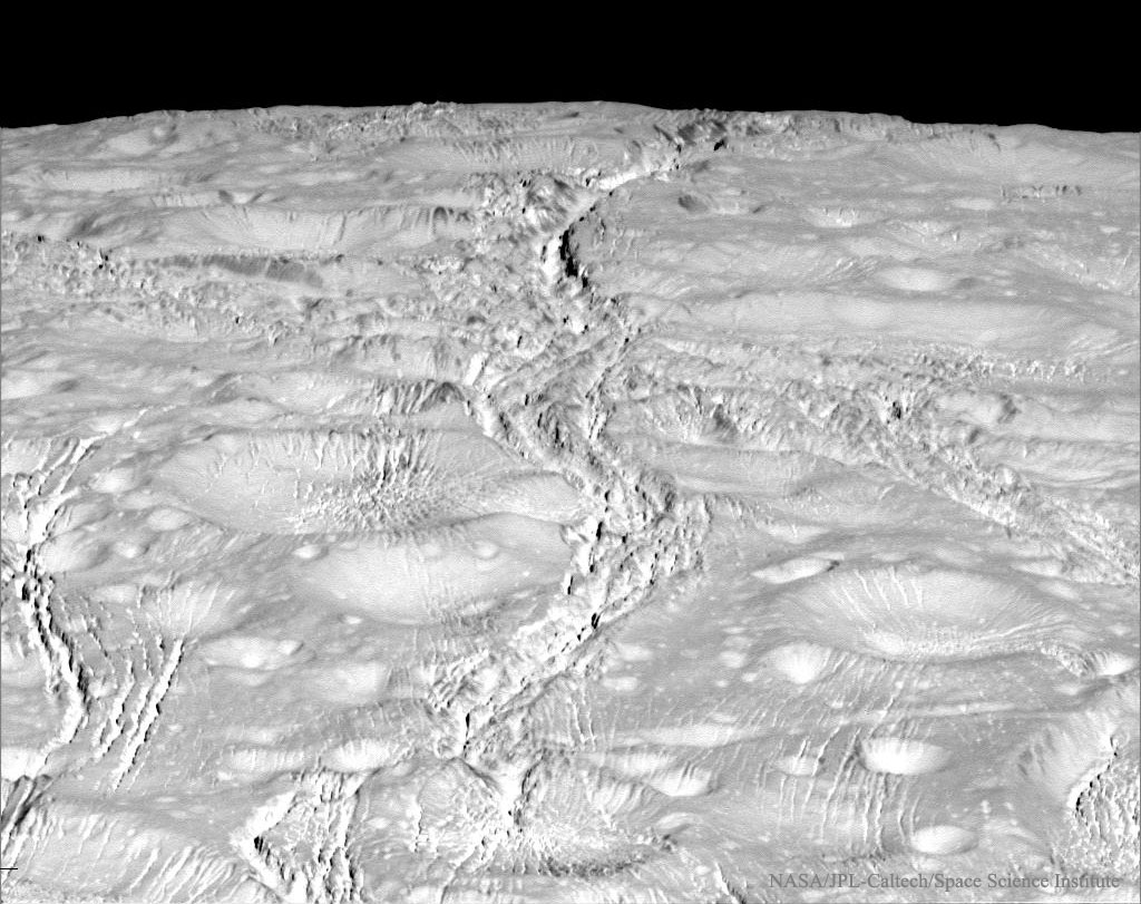 The Fractured North Pole of Saturn's Enceladus