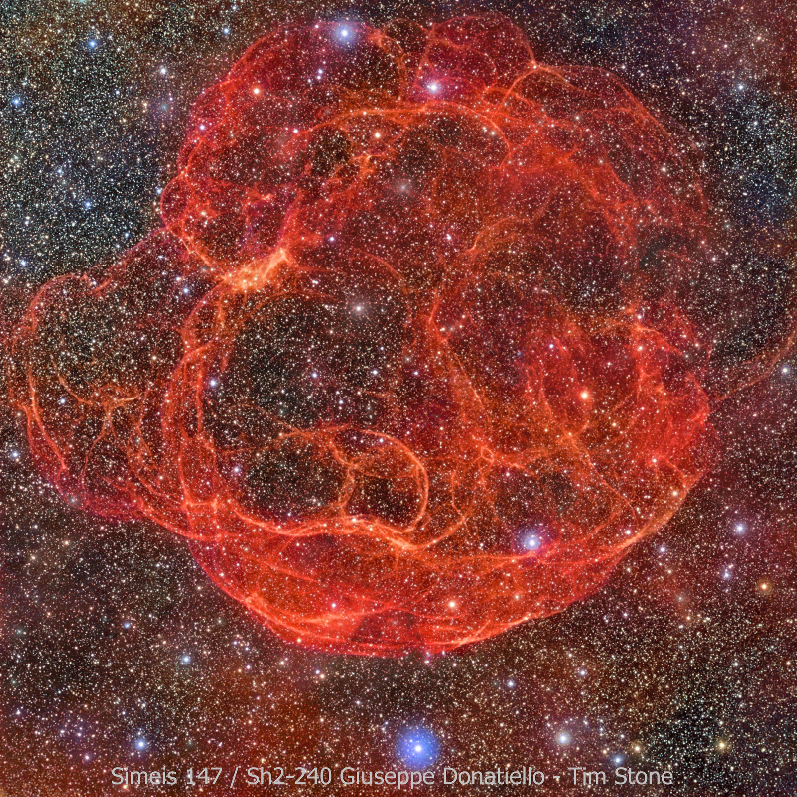 Supernova Remnant Simeis 147: The Spaghetti Nebula