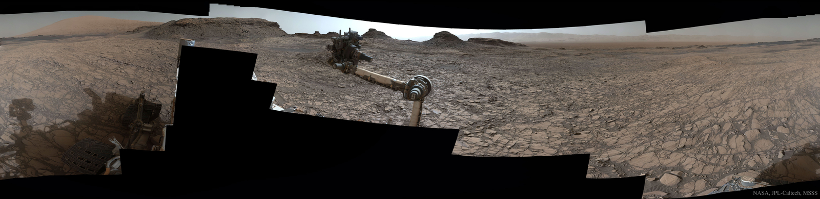 Curiosity at Murray Buttes on Mars