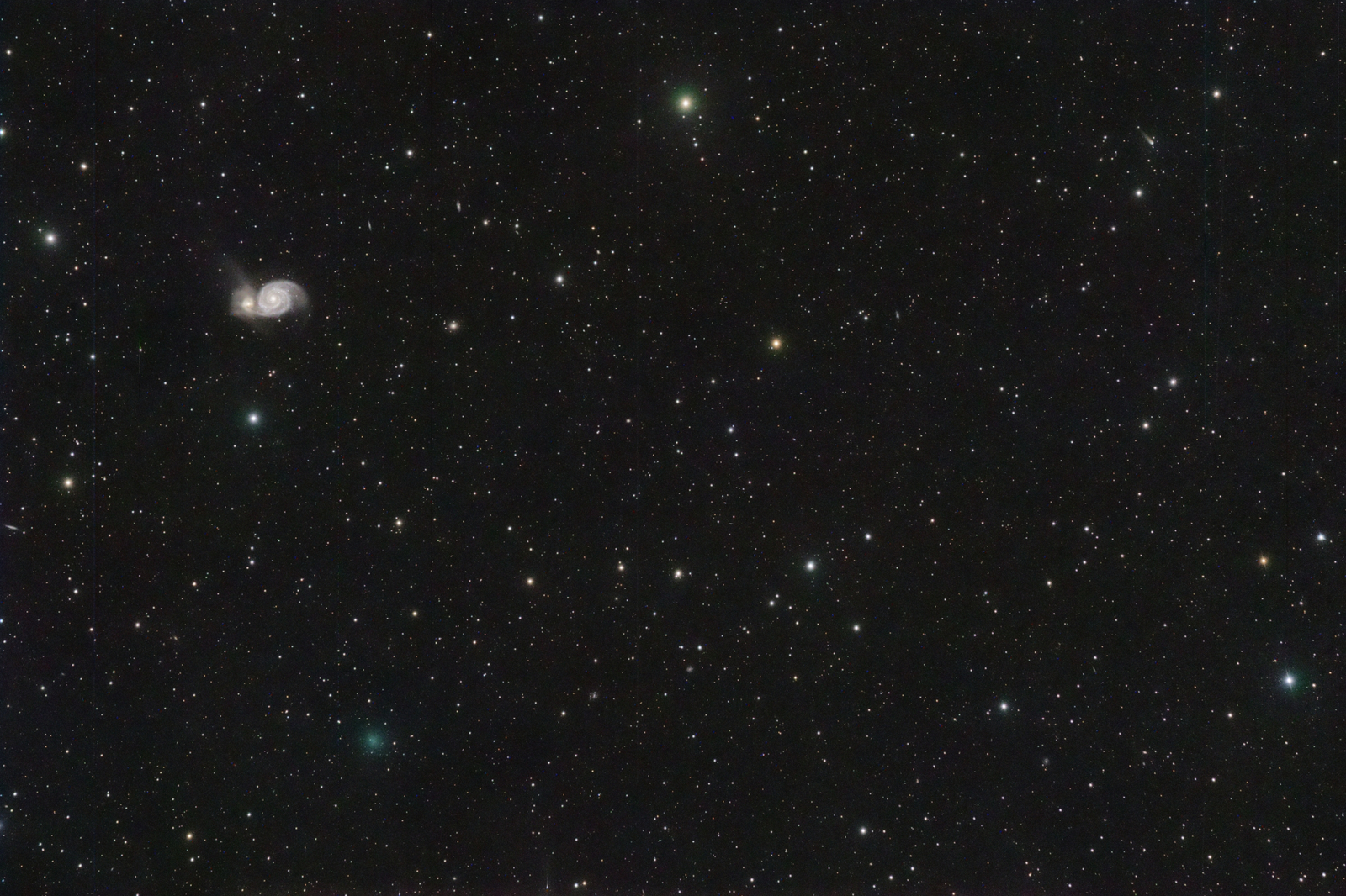 Whirlpool with Comets