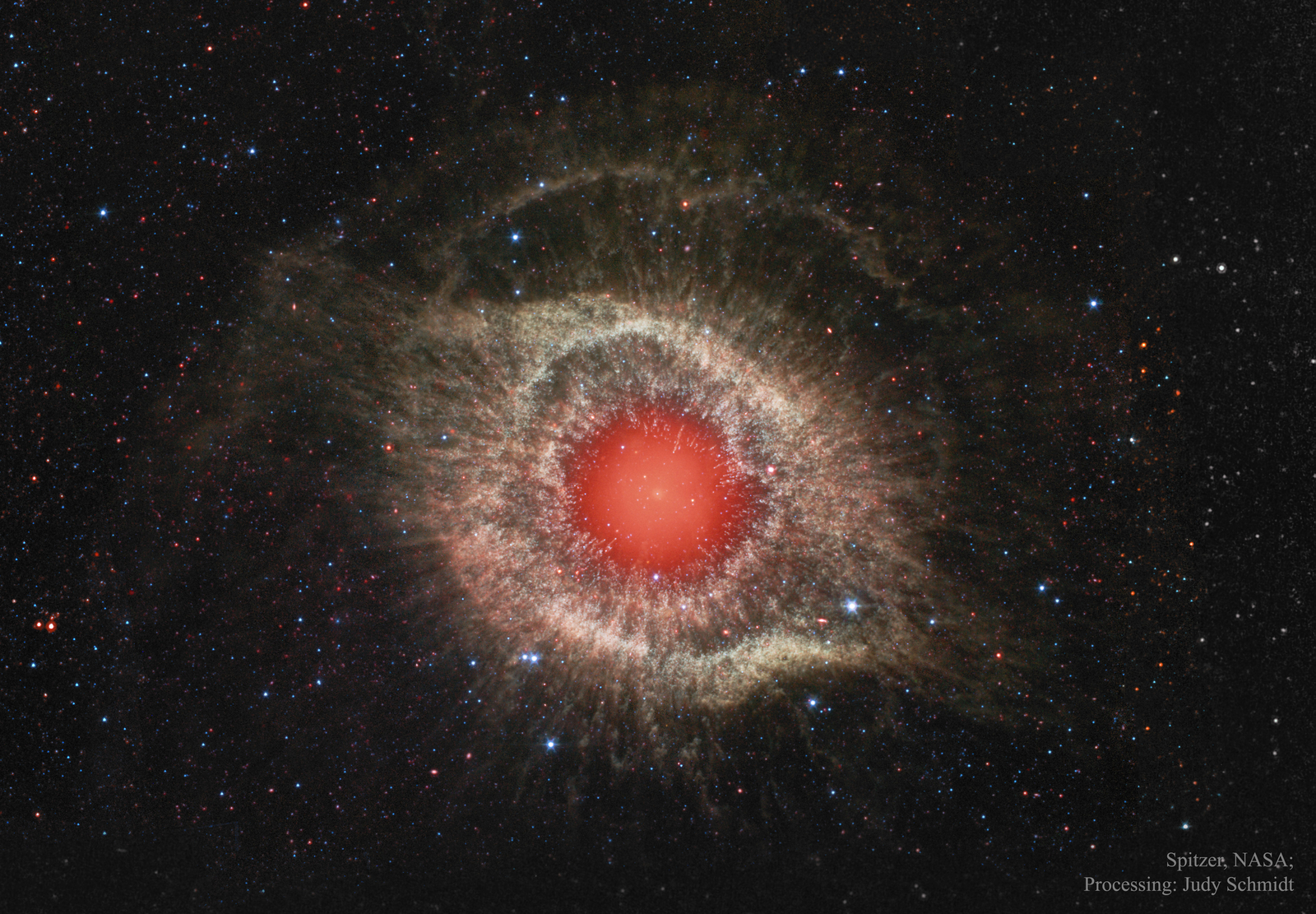 The Helix Nebula in Infrared