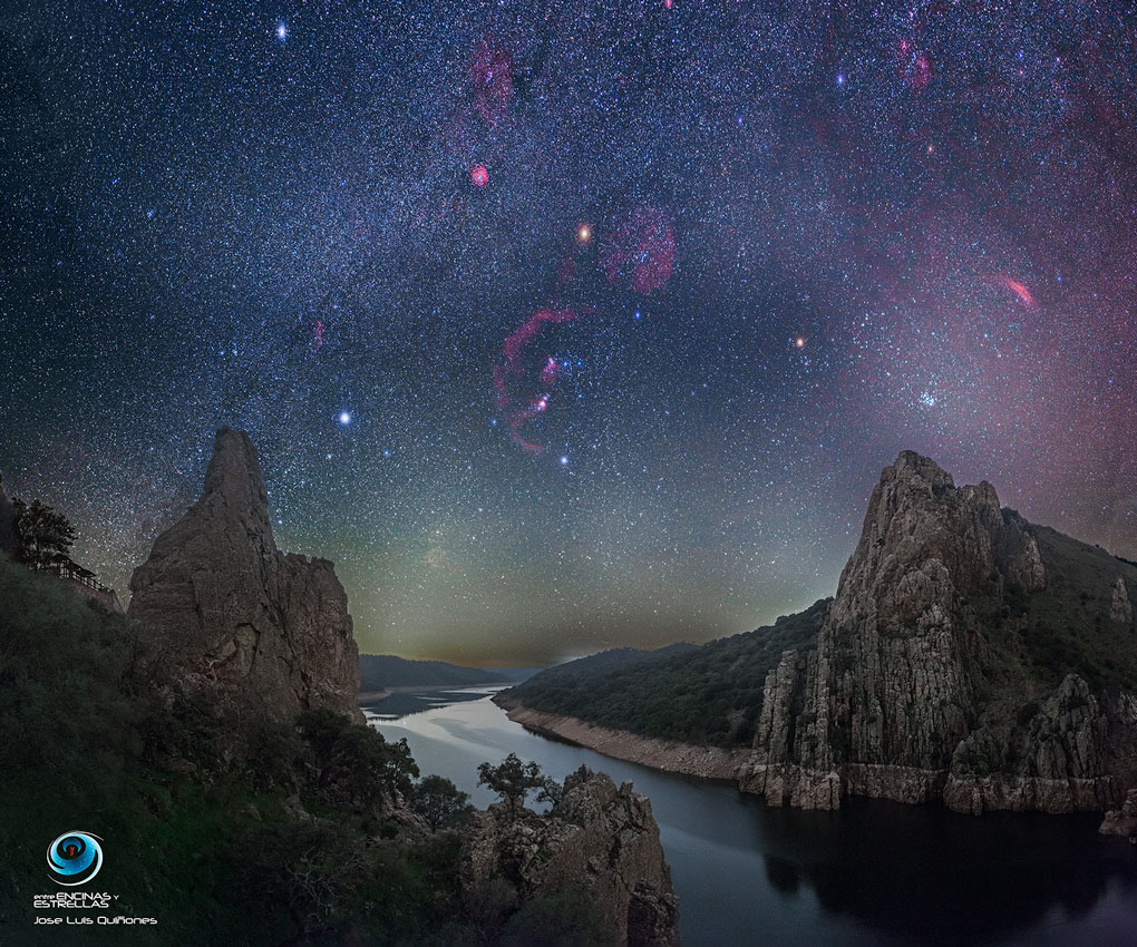 A Dark Winter Sky over Monfrage National Park in Spain