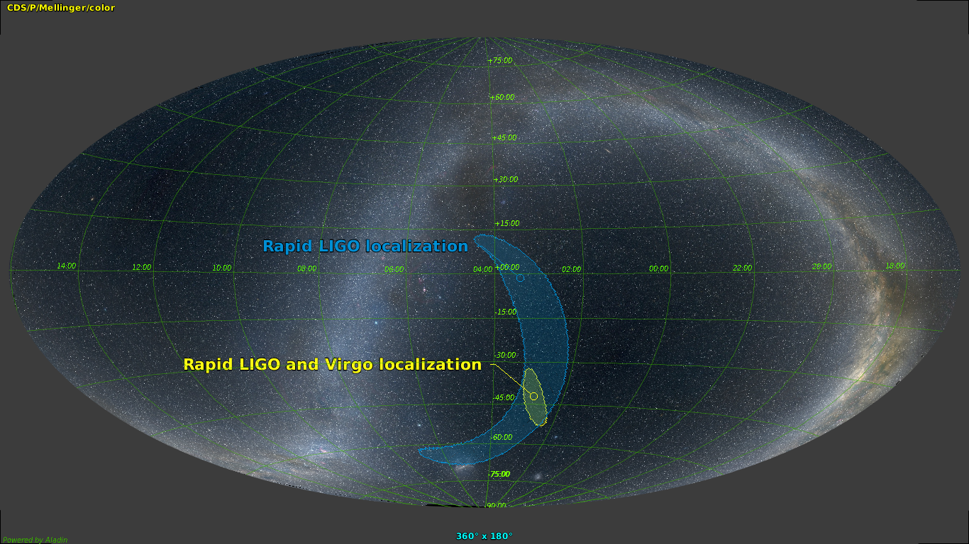 LIGO-Virgo GW170814 Skymap