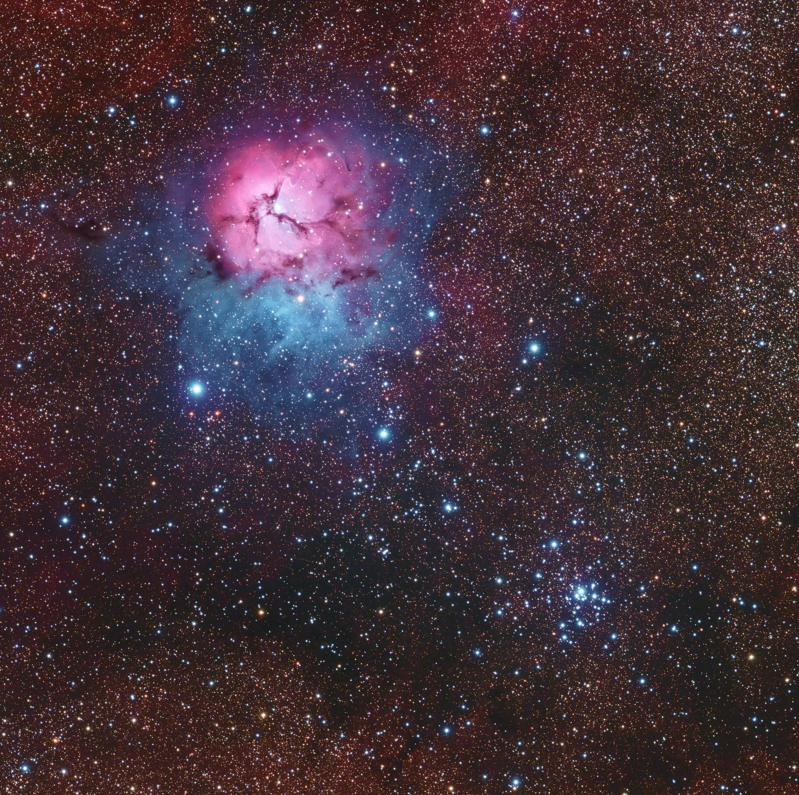 Messier 20 and 21