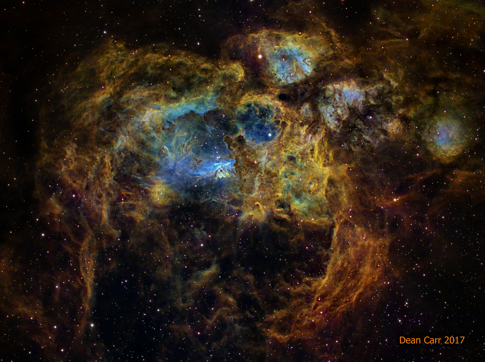 NGC 6357: The Lobster Nebula