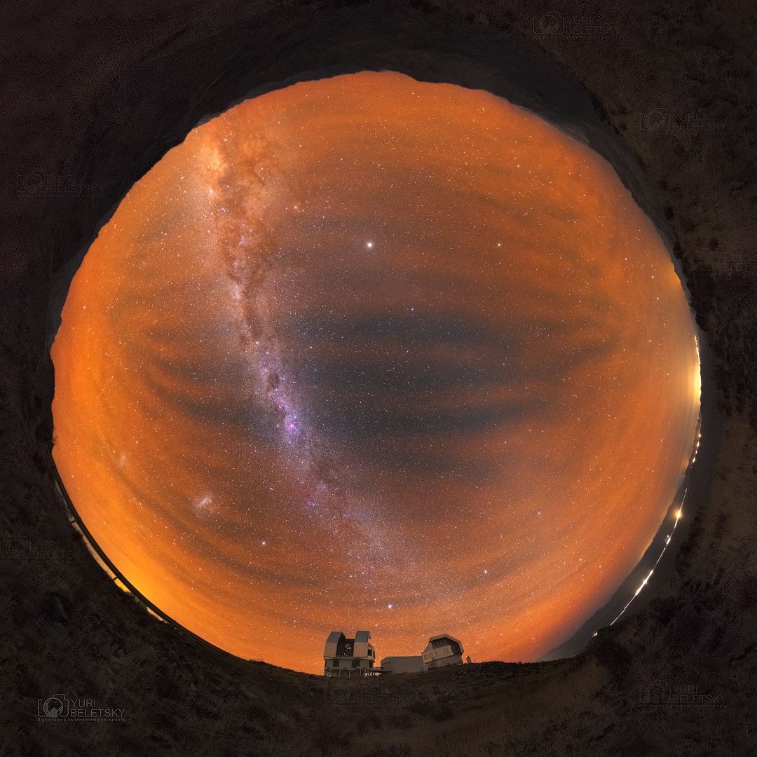 Milky Way vs Airglow Australis