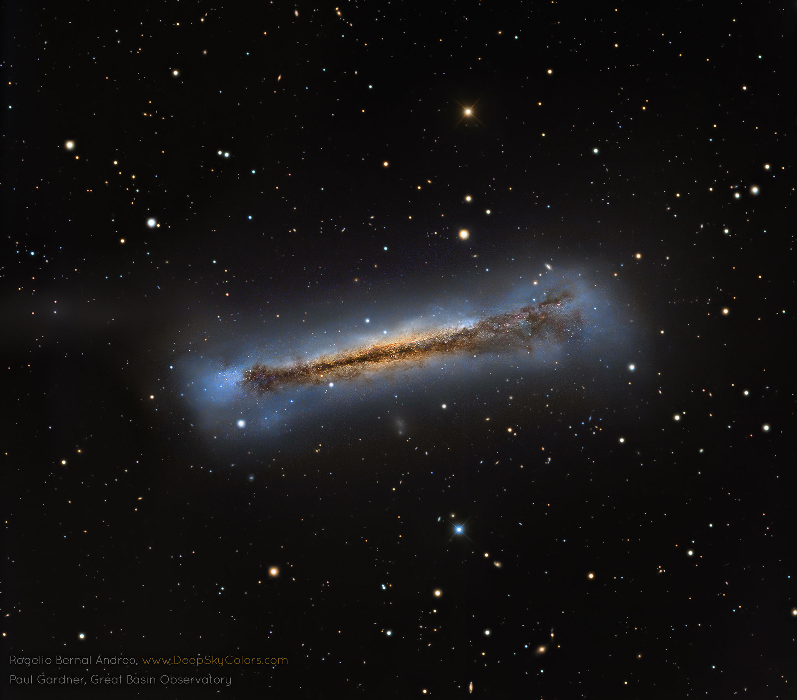 NGC 3628: Sideways Spiral Galaxy