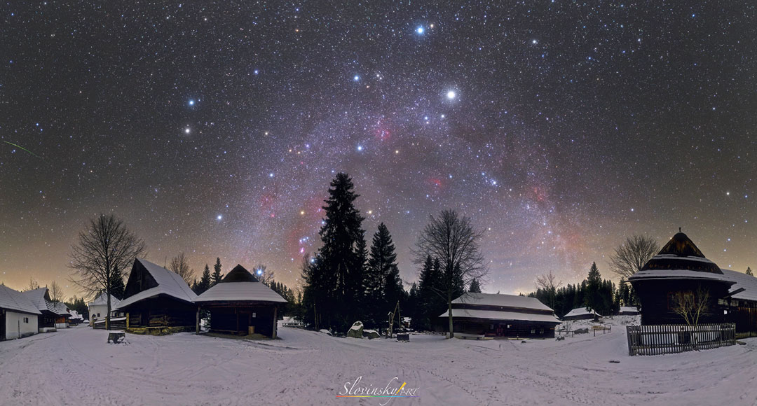 A Northern Winter Sky Panorama
