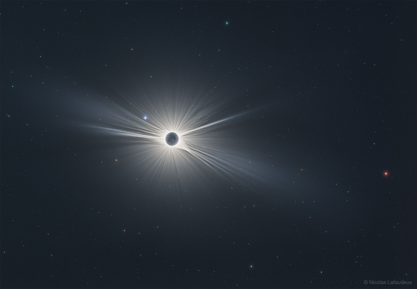 Wide Field View of Great American Eclipse