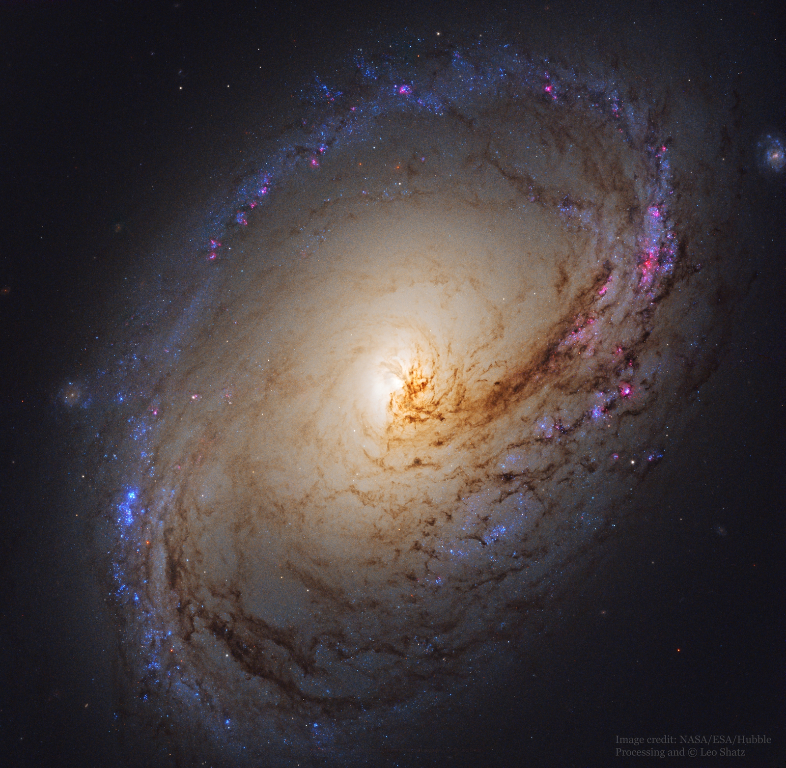 Spiral Galaxy M96 from Hubble