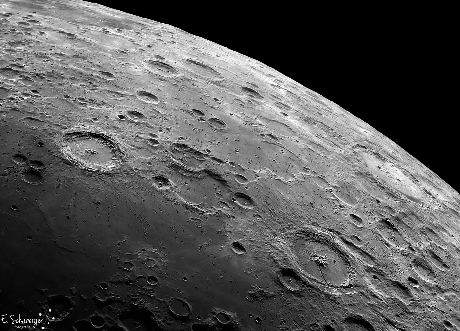Lunar Craters Langrenus and Petavius