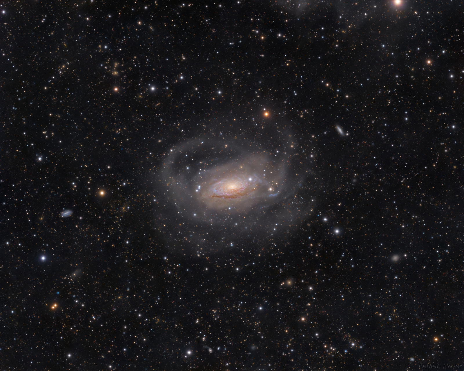 Curly Spiral Galaxy M63