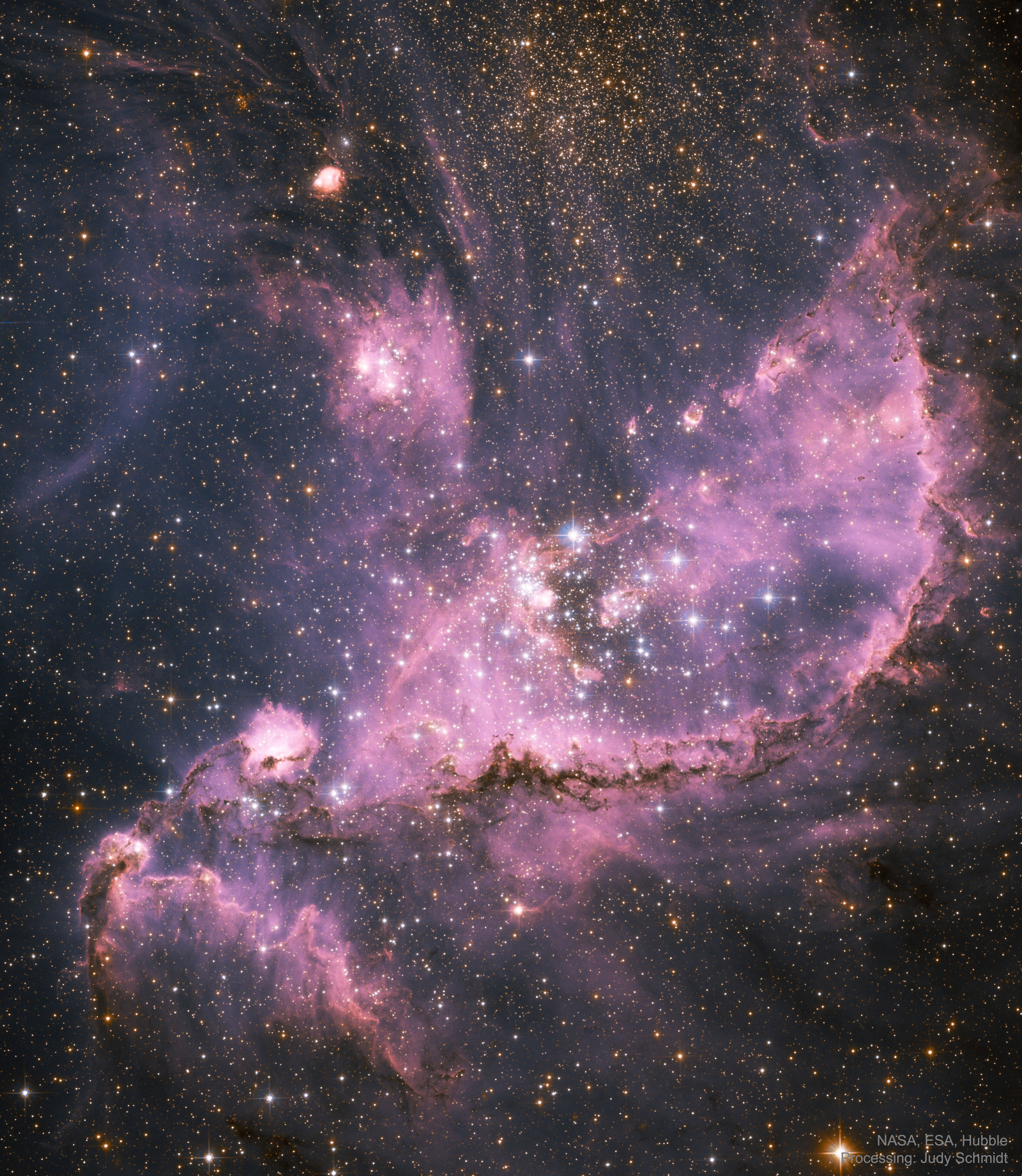 NGC 346: Star Forming Cluster in the SMC