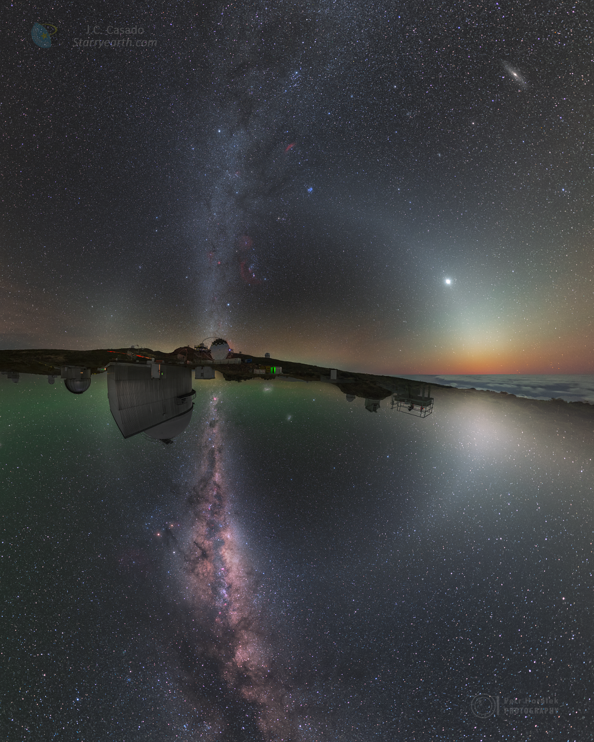 Two Hemisphere Night Sky