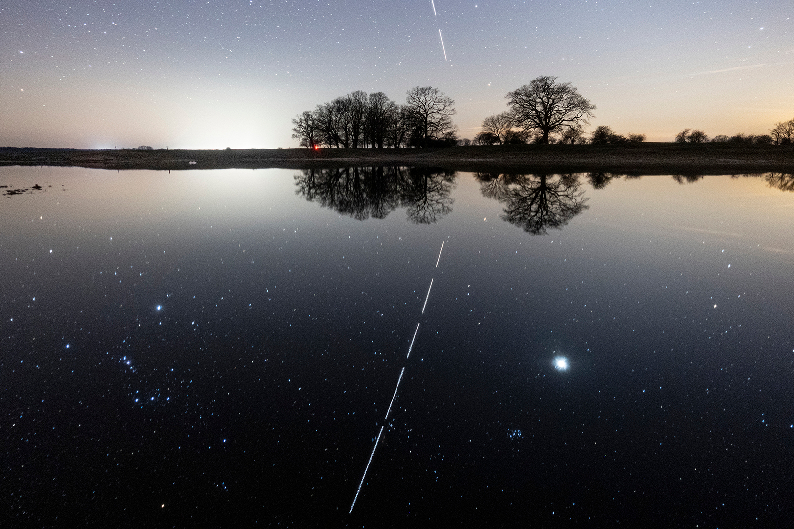 Reflecting the International Space Station