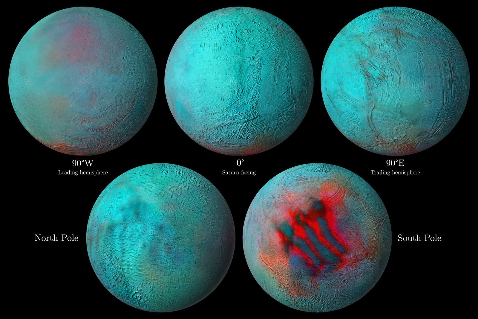 Enceladus in Infrared
