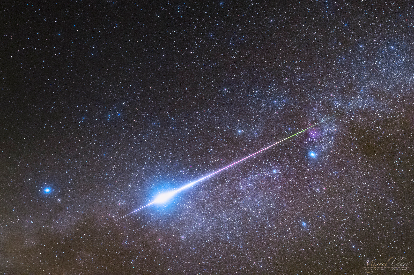 Bright Meteor, Starry Sky