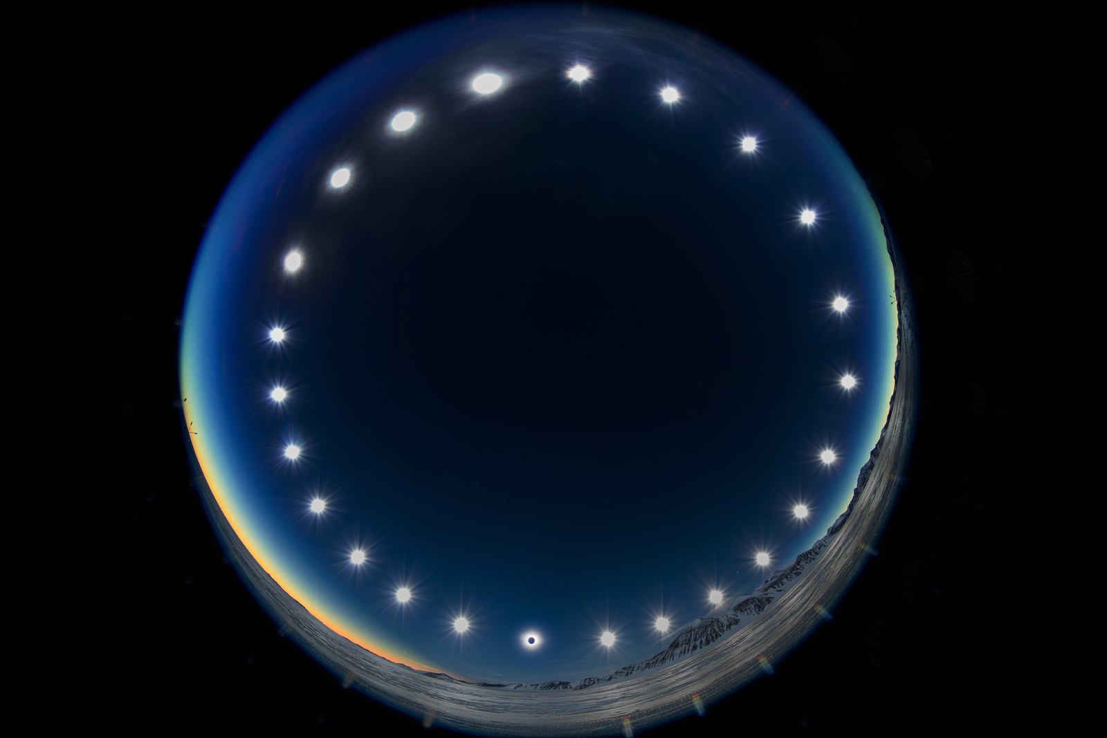 Eclipse on a Polar Day