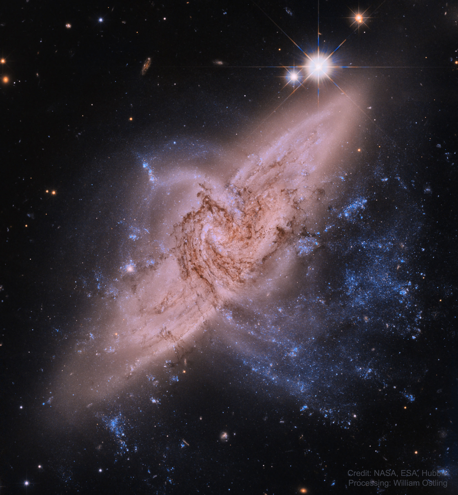 NGC 3314: When Galaxies Overlap