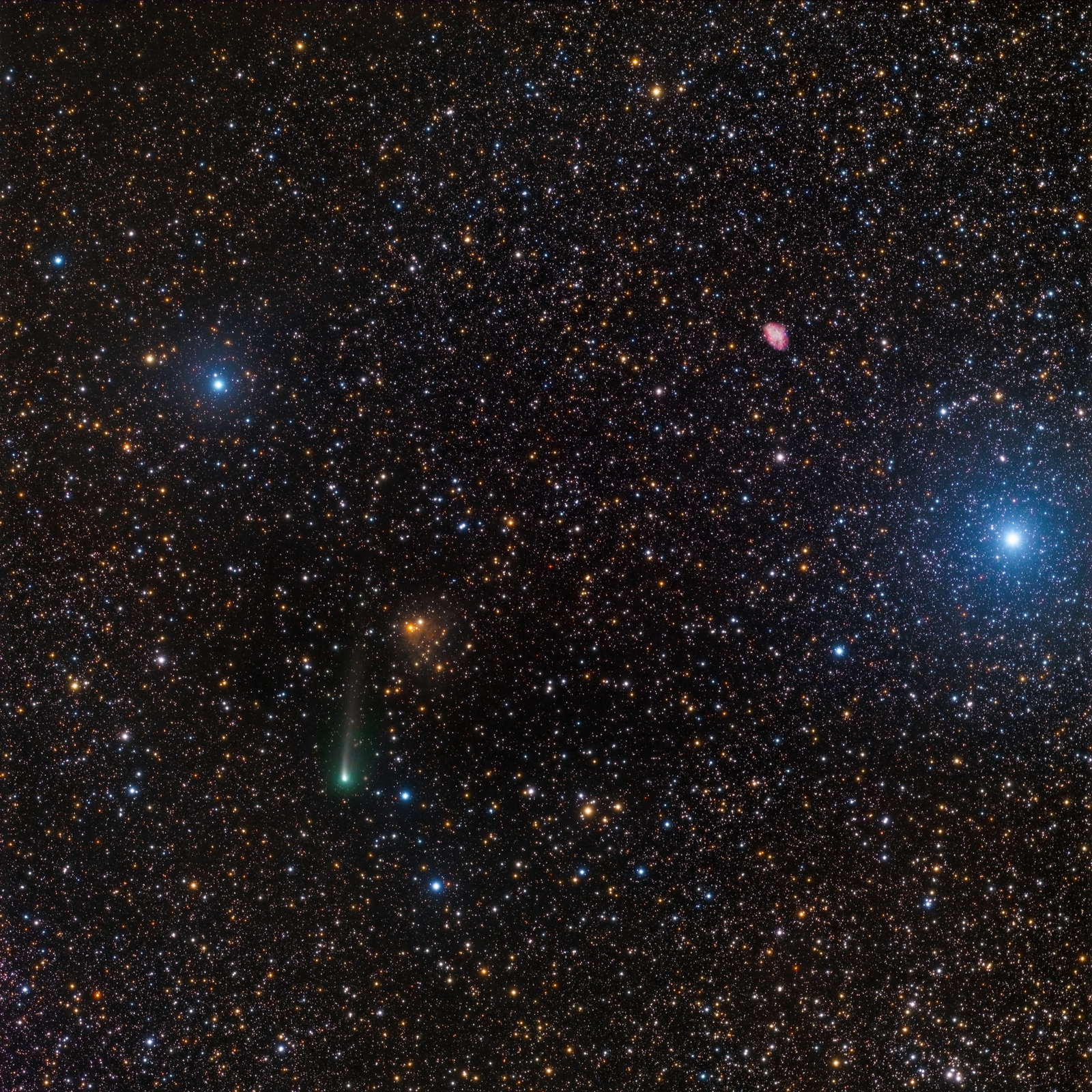 A Comet and a Crab