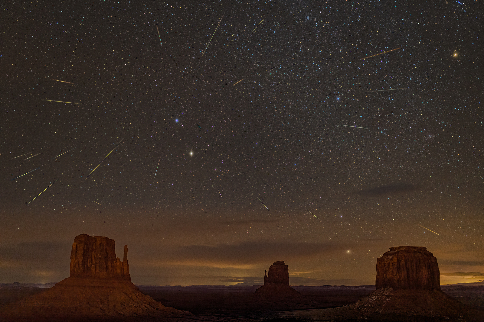 Geminids and the Mittens
