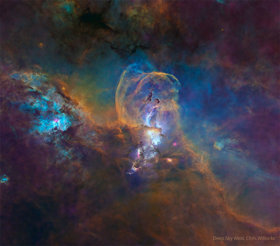 Star Forming Region NGC 3582 without Stars