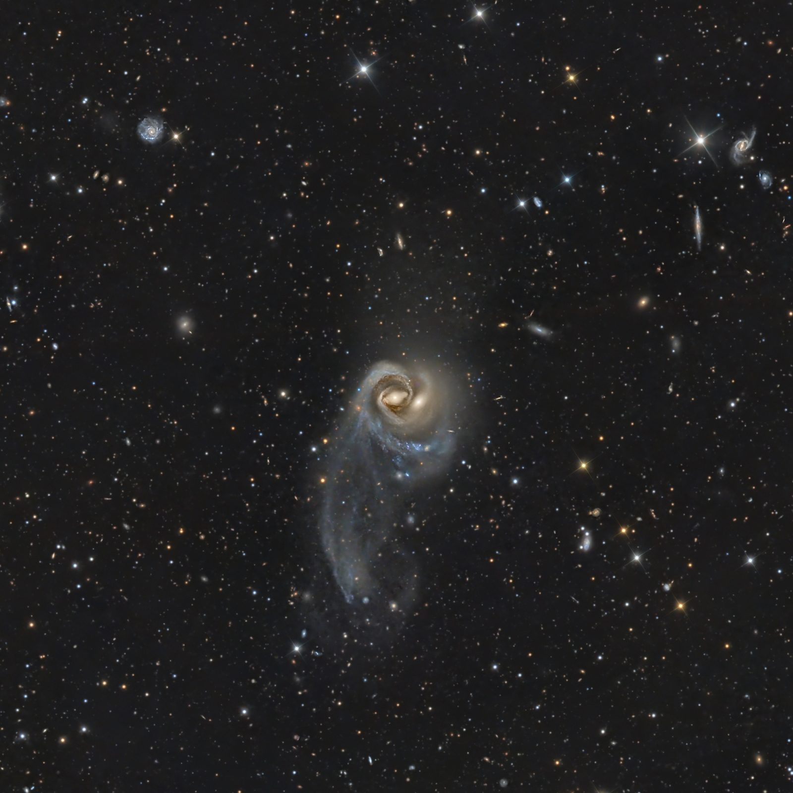 Arp 93: A Cosmic Embrace