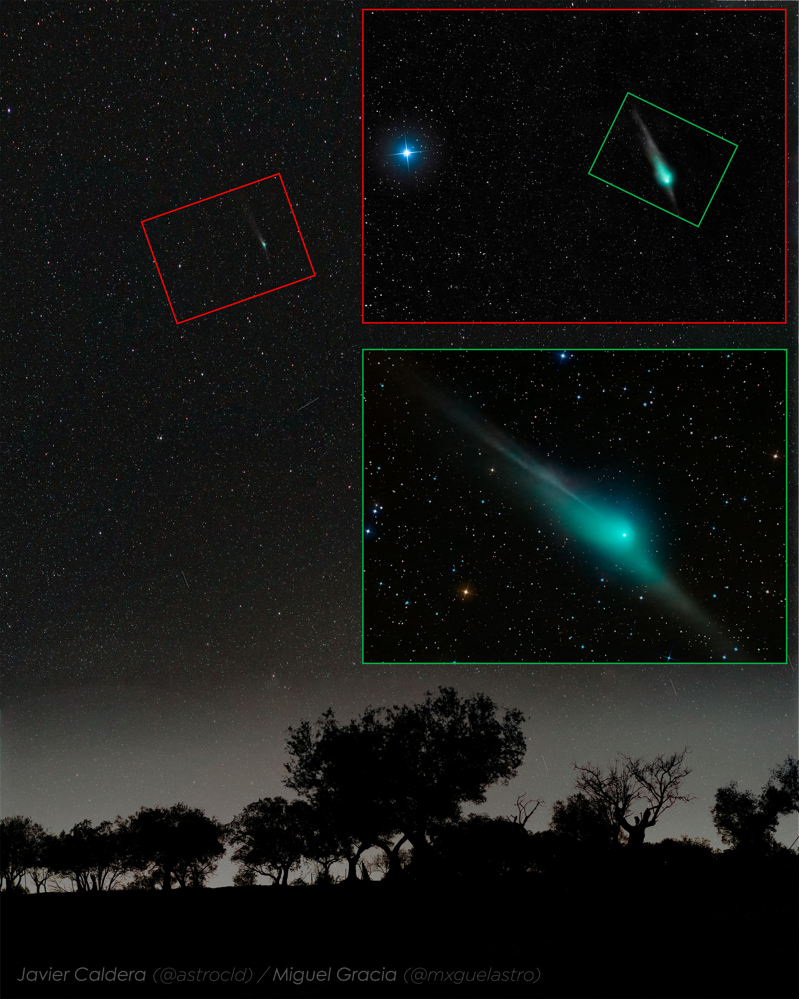 A Triple View of Comet ZTF