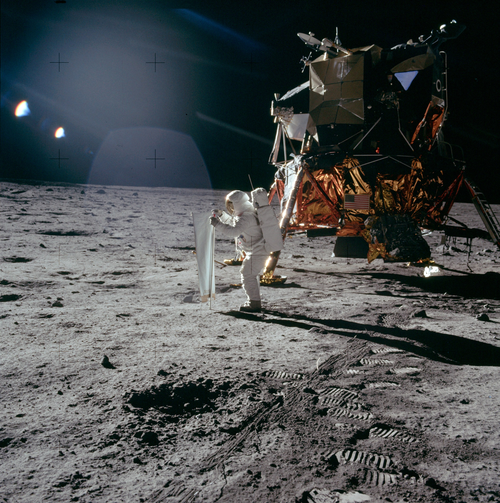 Apollo 11: Catching Some Sun