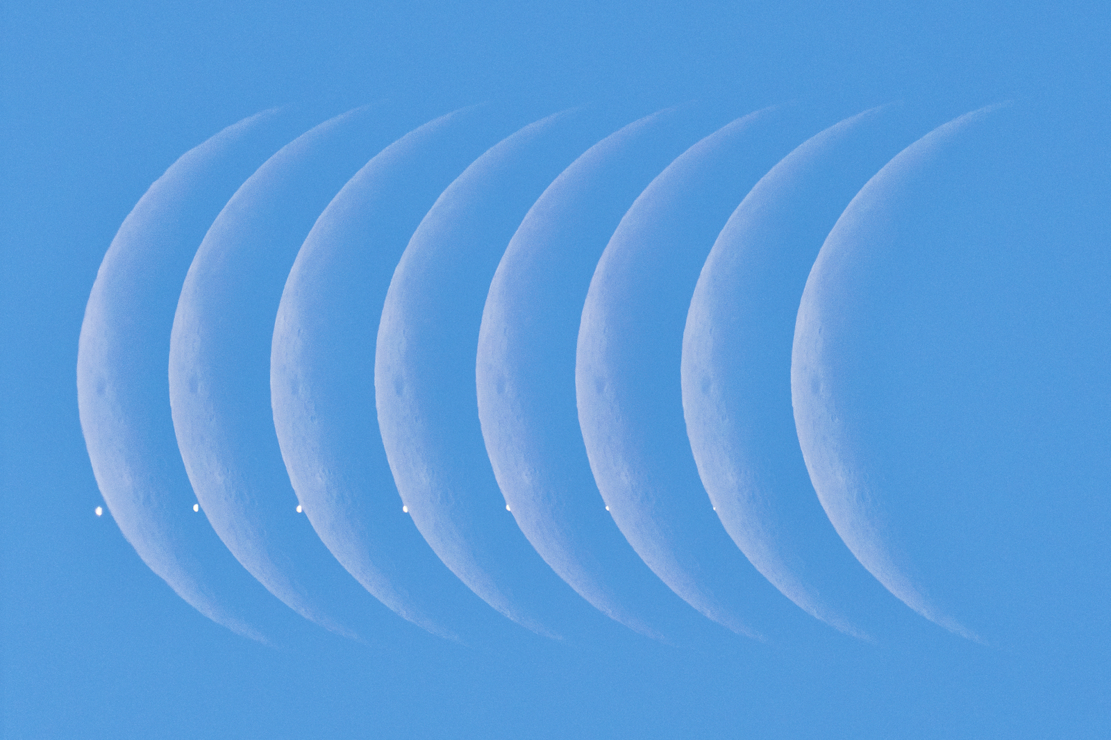 Daytime Moon Meets Morning Star