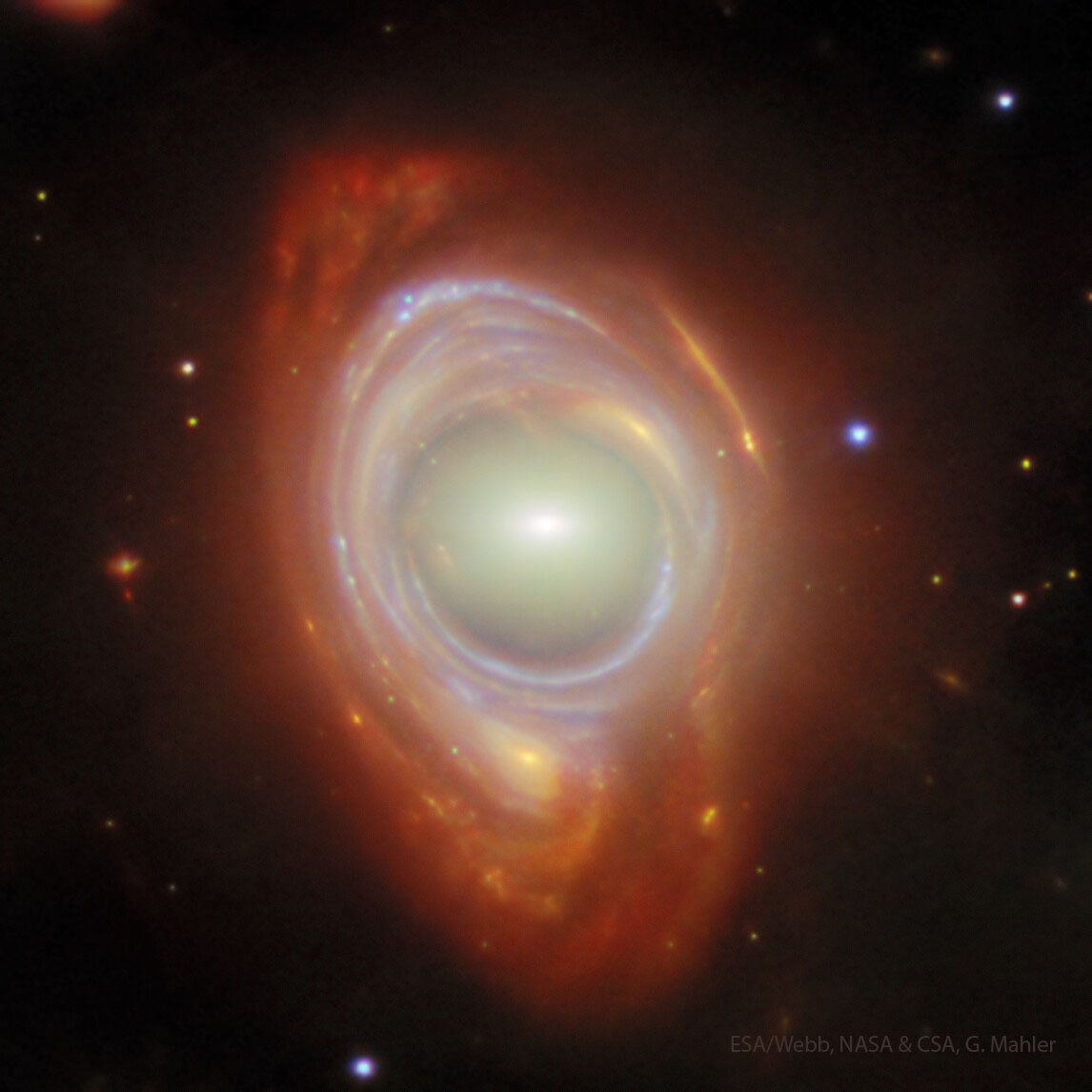 Galaxy Lenses Galaxy from Webb