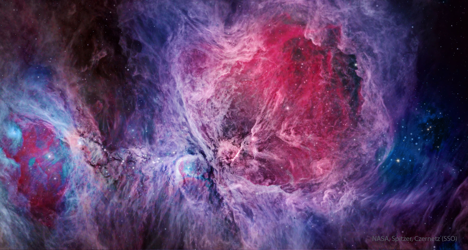 The Orion Nebula in Visible and Infrared