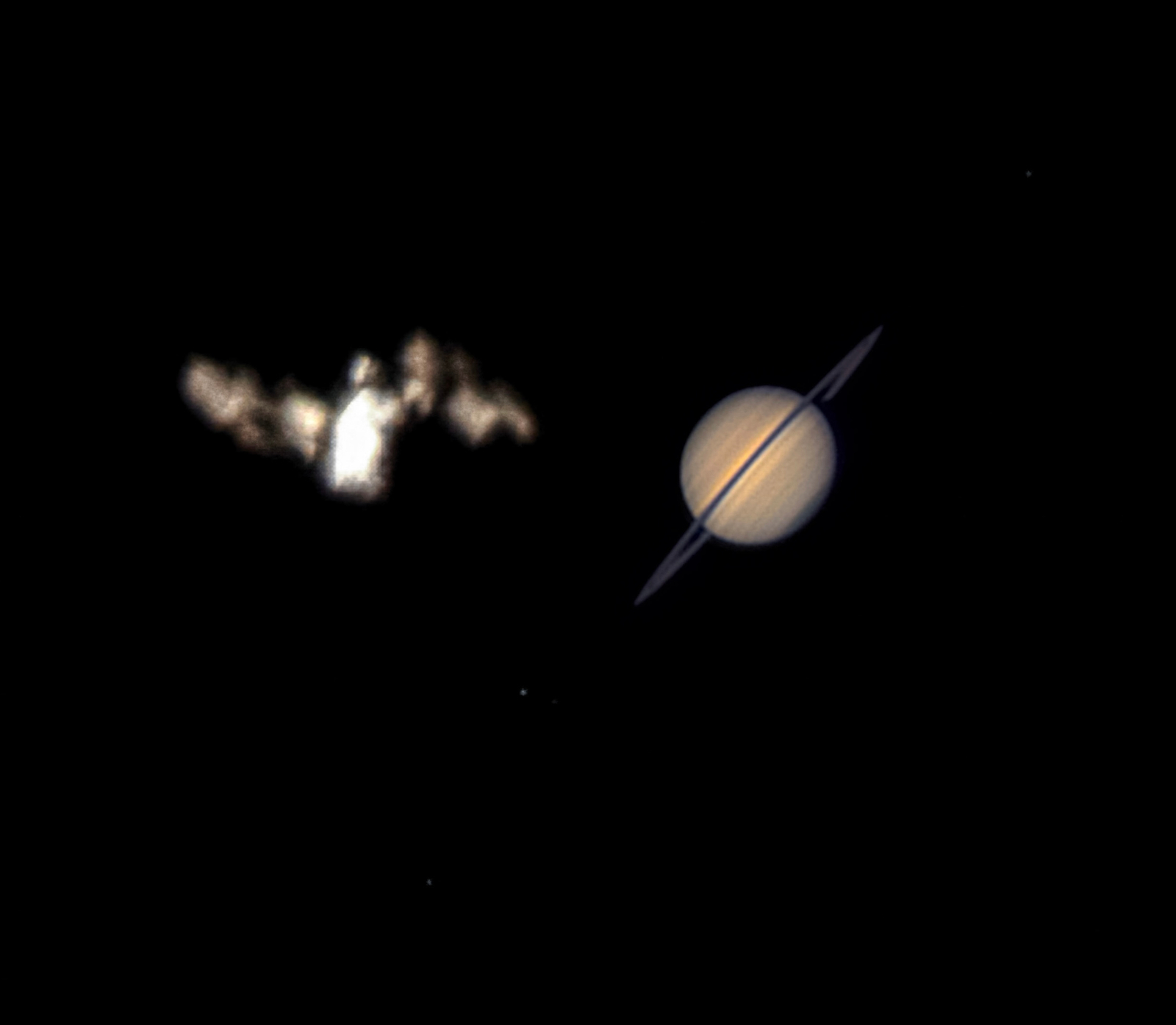ISS Meets Saturn