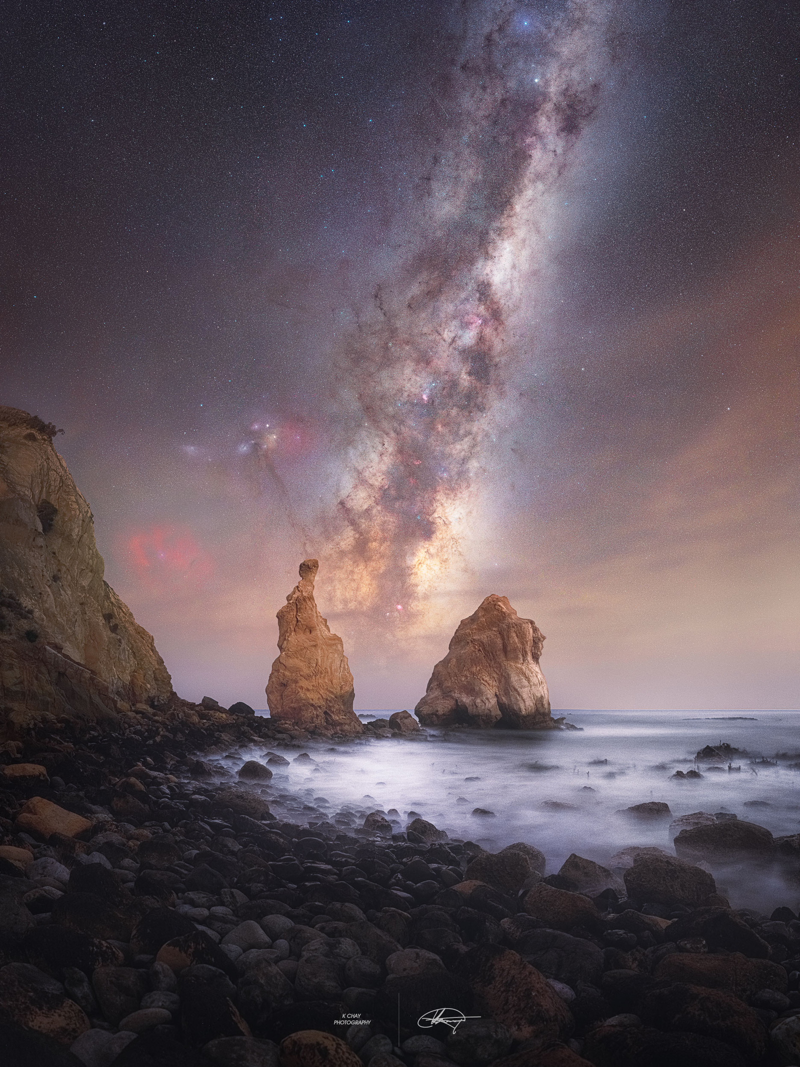 Milky Way Through Otago Spires