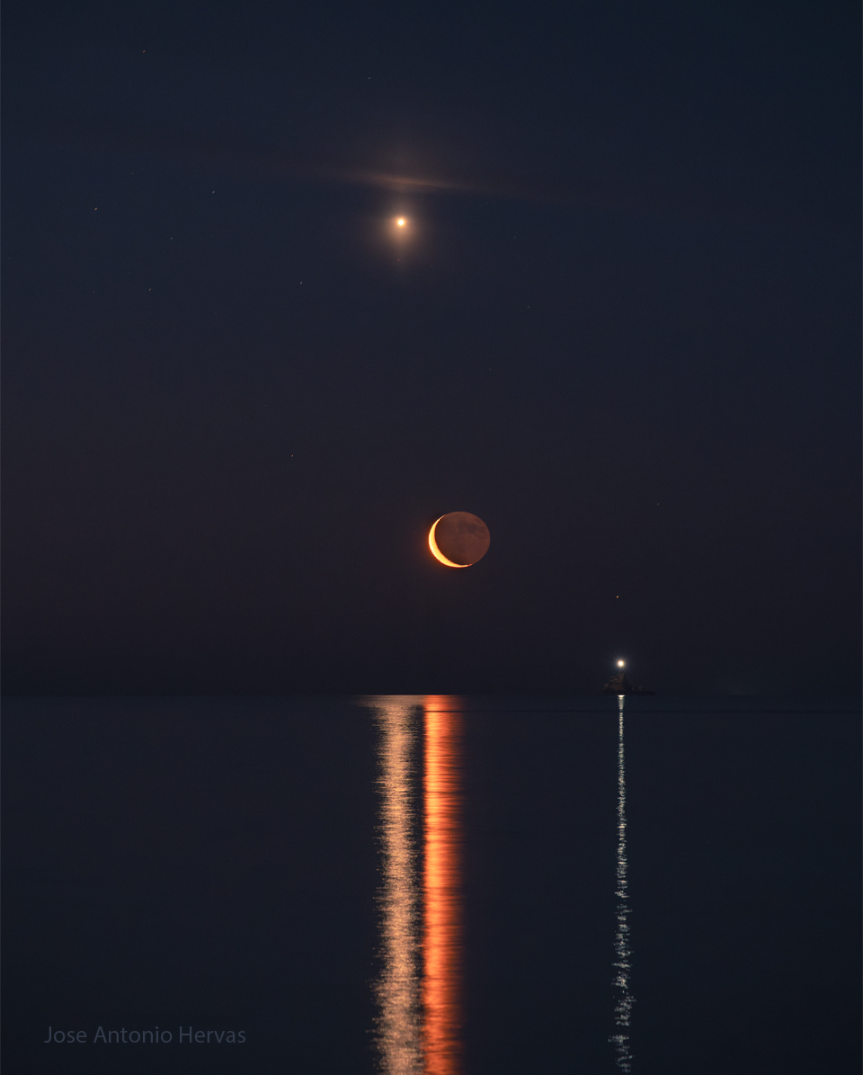 Planet Lines Across Water