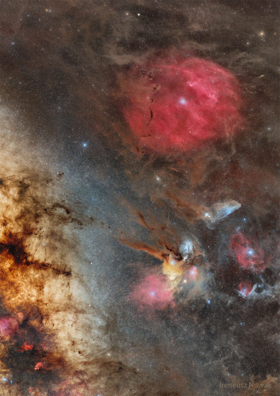 Zeta and Rho Ophiuchi with Milky Way