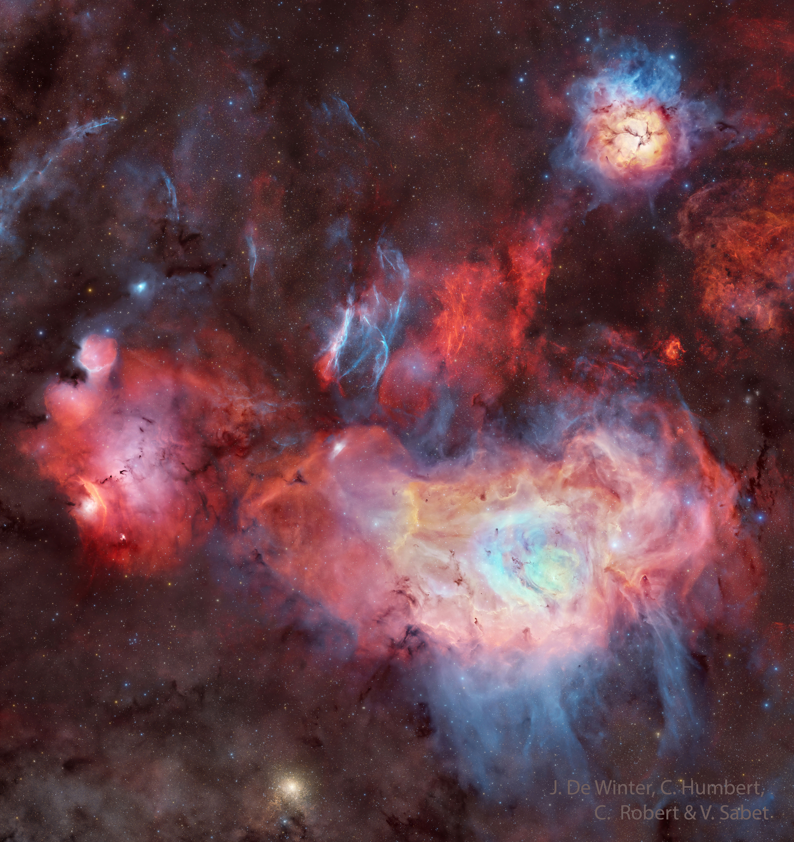 Nebulas and Clusters in Sagittarius