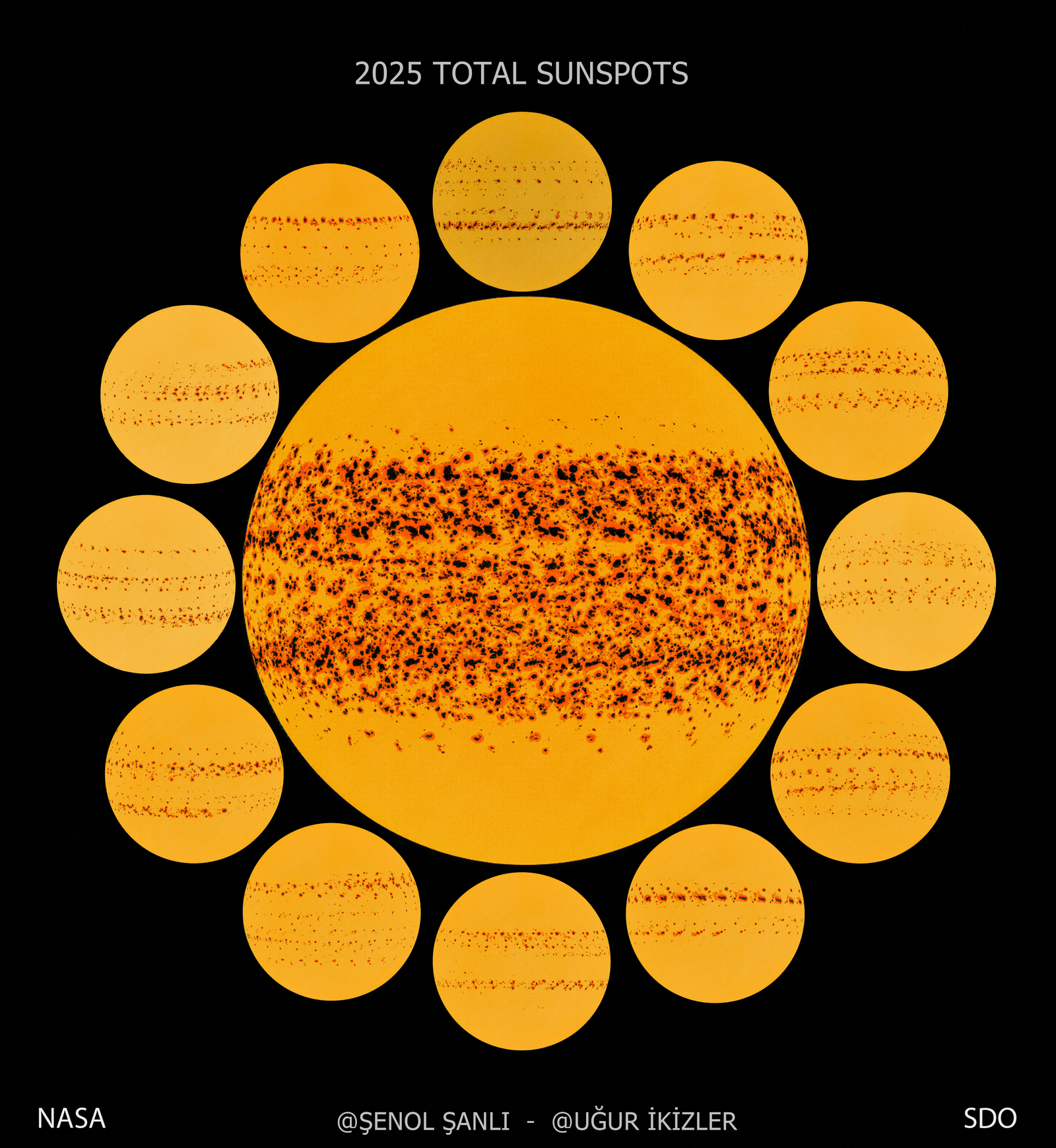 A Year of Sunspots
