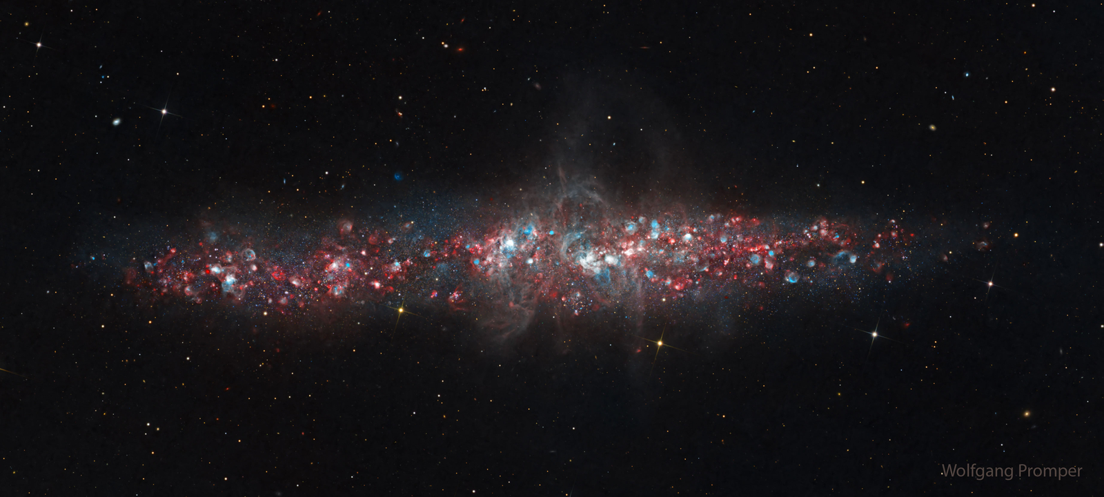 NGC 55: A Galaxy of Nebulas