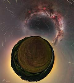 Preview of Perseids Over a little Planet