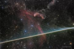Preview of Vaporizing Meteor Photobombs the Lacerta Nebula