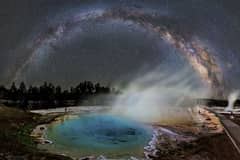Preview of Milky Way over Yellowstone