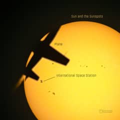 Preview of Chance Triple Alignment: Plane, Space Station, Sun