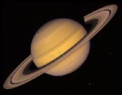Preview of Saturn, Rings, and Two Moons